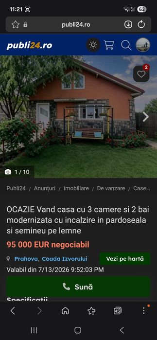Casa de vinzare.