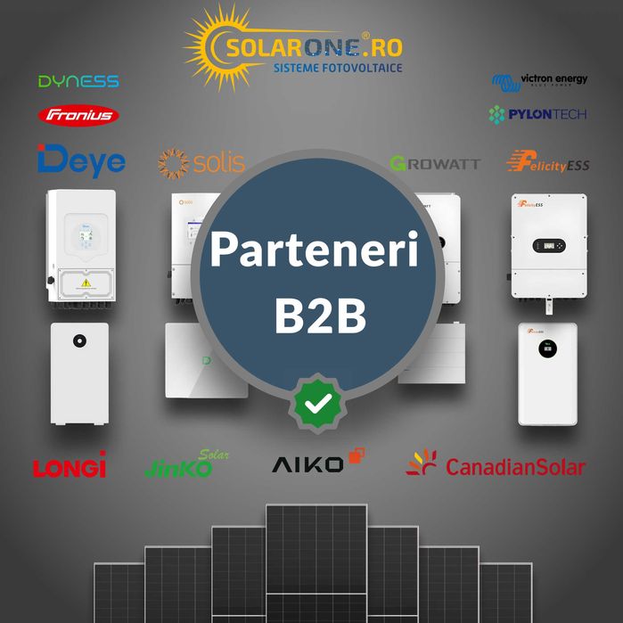 Parteneriat Kituri Fotovoltaice - Panouri, Invertoare, Stocare