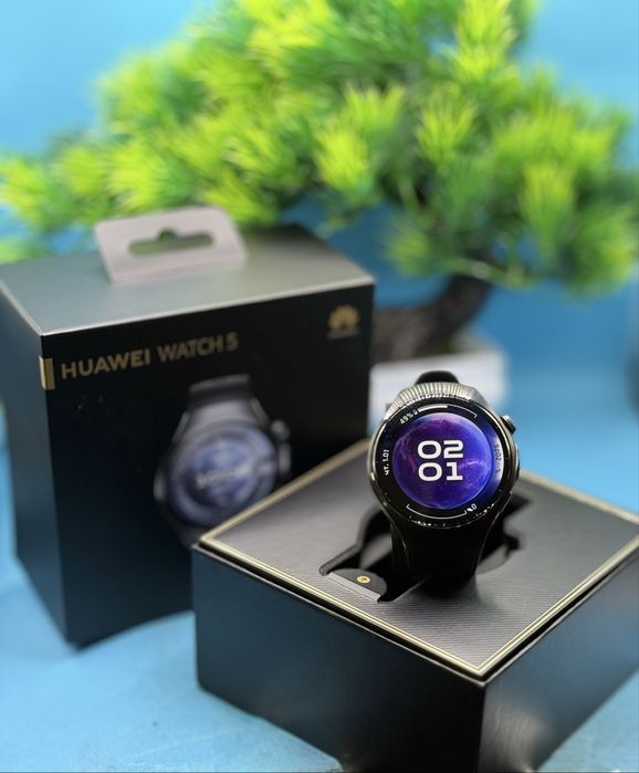 ГАРАНЦИОНЕН!!! Смарт часовник HUAWEI Watch 5, 46 мм, Black, LTE