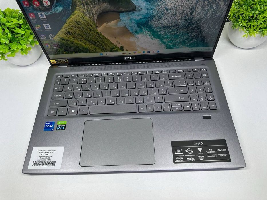 Acer Swift X core i7-11390 H