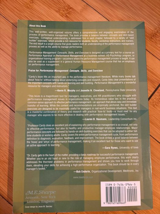 Performance Management:Concepts, Skills and Exercises-2003 R. Cardy