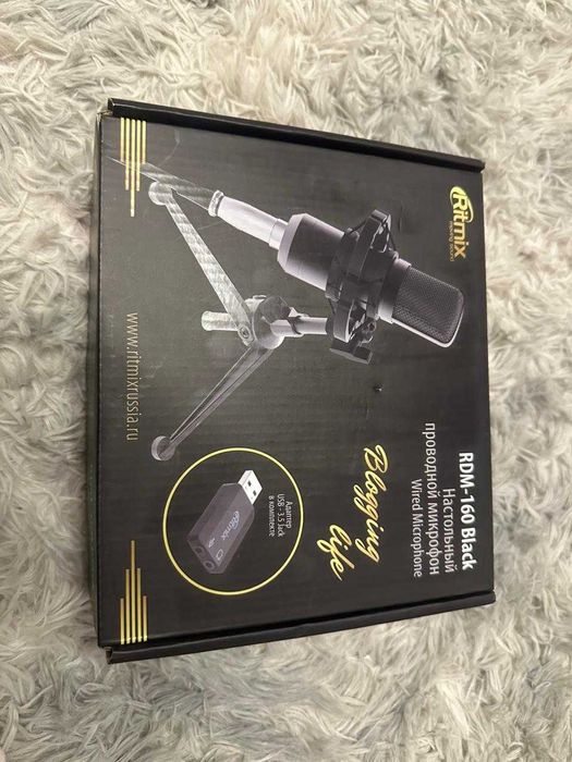 Микрофон Ritmix RDM-160 Black