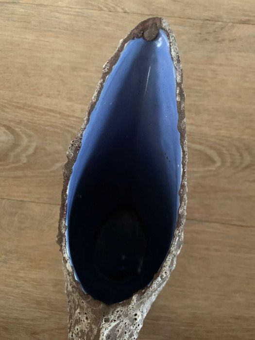 Рядка дизайнерска керамична кана Ceramica Titano – San Marino – Fat Lava – Mid-Century Modern, около 1960 г.