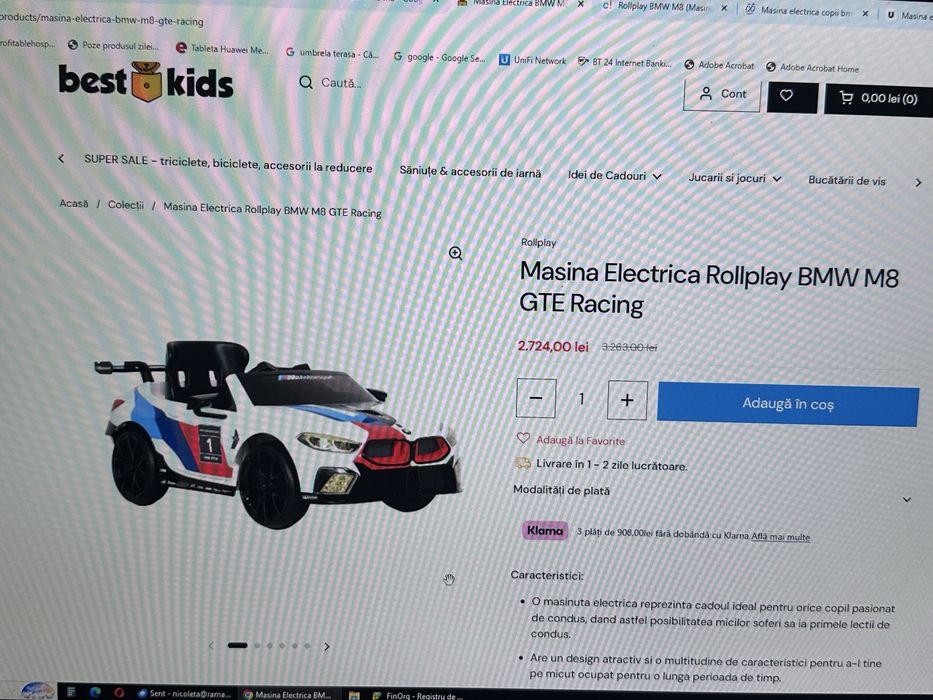 Masinuta copi Bmw m8 gte nou