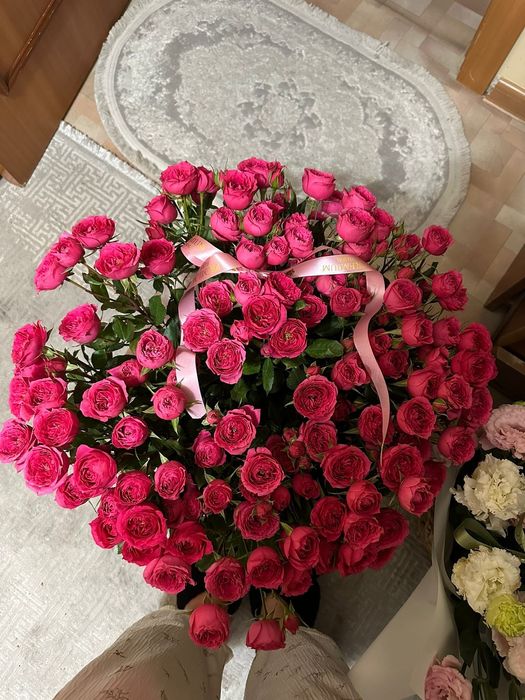 цветы б/у свежие L размер