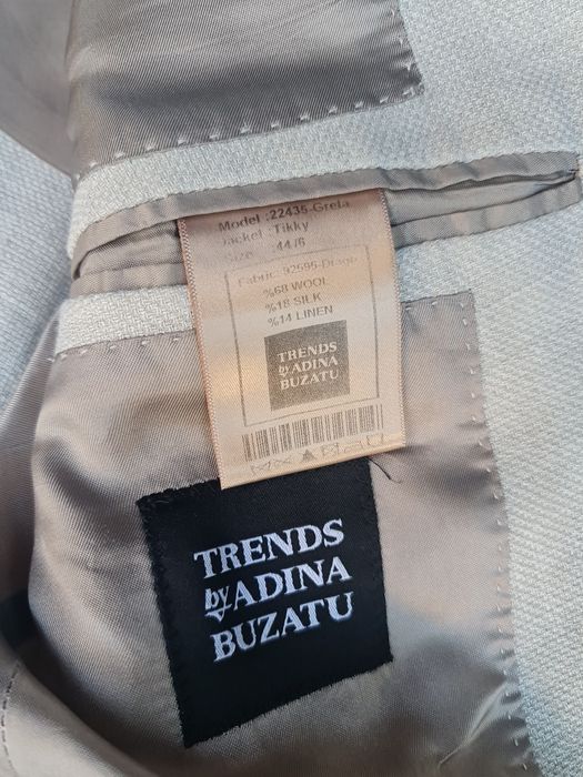 Sacou Adina Buzatu Trend's Marime S Unisex,Drago(Nu se sifoneaza)CaNou