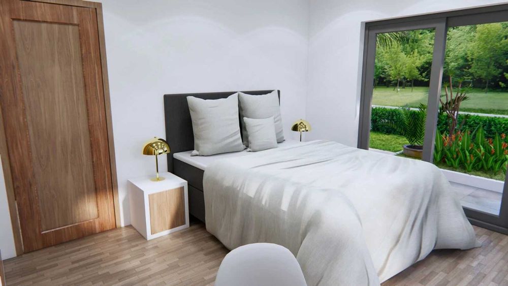 НА ИЗПЛАЩАНЕ - Луксозна сглобяема къща с 2 спални, 108 кв. м