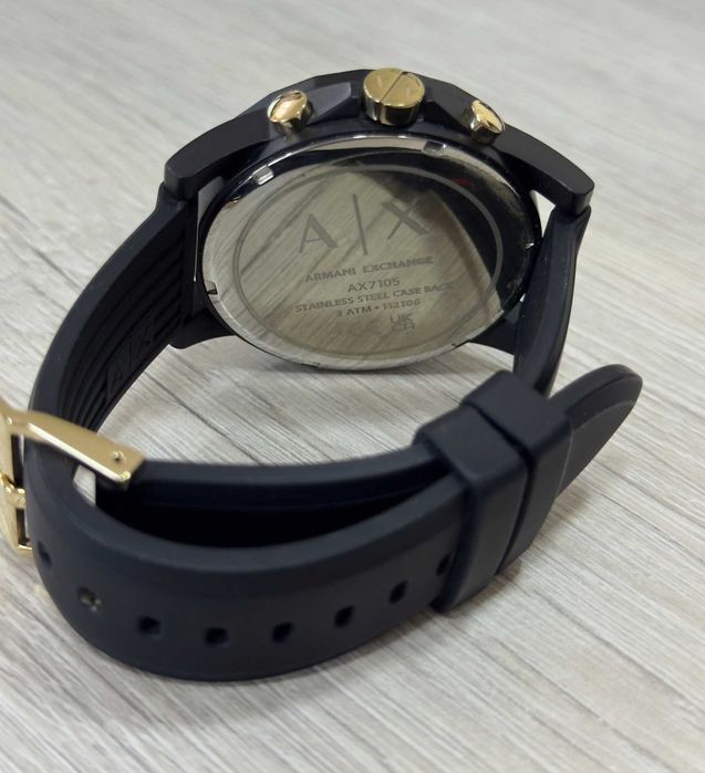 Мъжки часовник  Armani EXCHANGE с черно покритие  - AX7105
