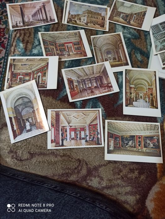 Открытки Эрмитаж СССР 1975 года