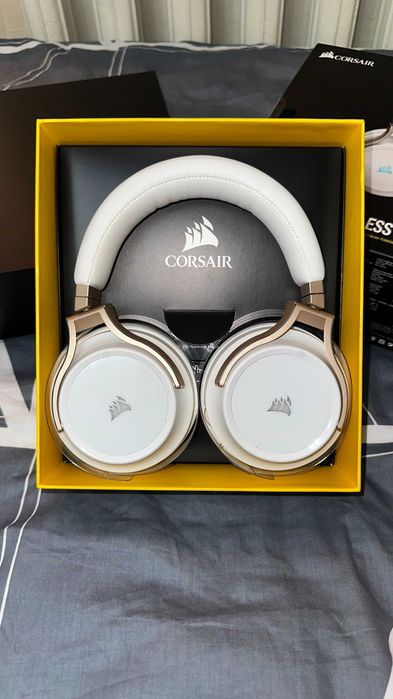 Беспроводные наушники | Corsair Virtuoso RGB Wireless (White/Gold)