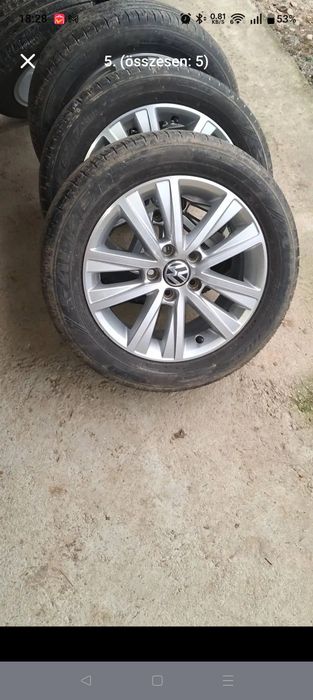 Vând jenti 5x112 R16 cu cauciucuri 205 55 r16