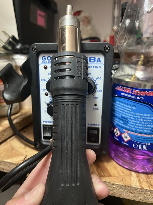 Statie de lipit cu aer cald/ pistol aer cald