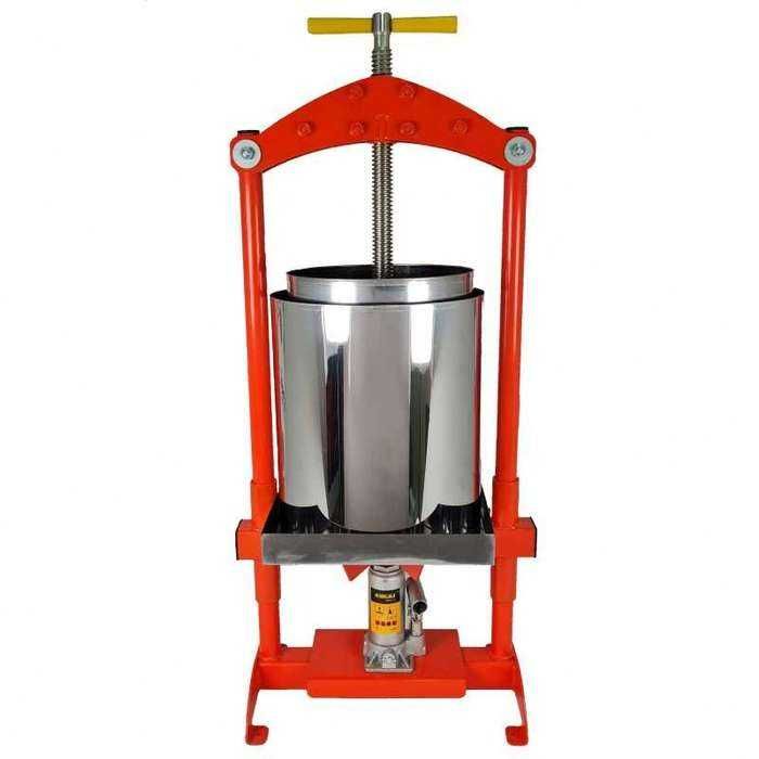 Presa teasc hidraulic din inox fructe mere struguri 25 litri