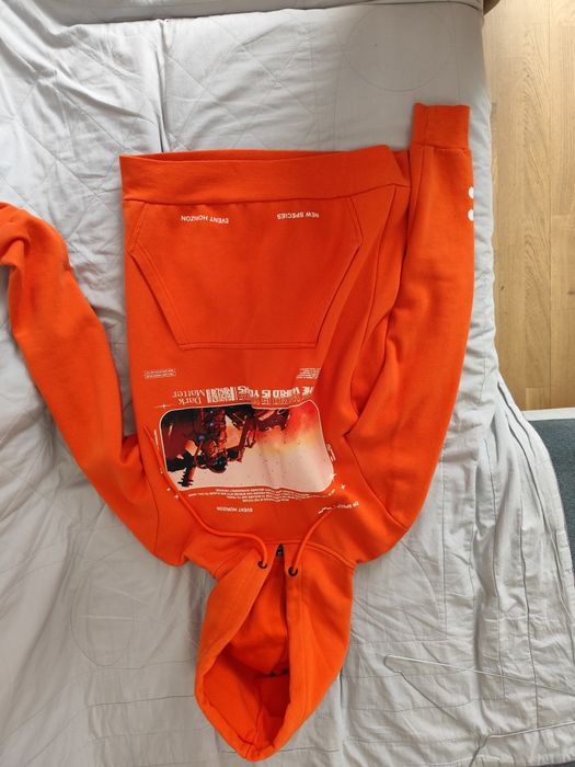 Оранжево худи; cropp; xs