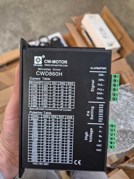 CNC драйвъри, мотори и лагери – ликвидационна разпродажба, нови!