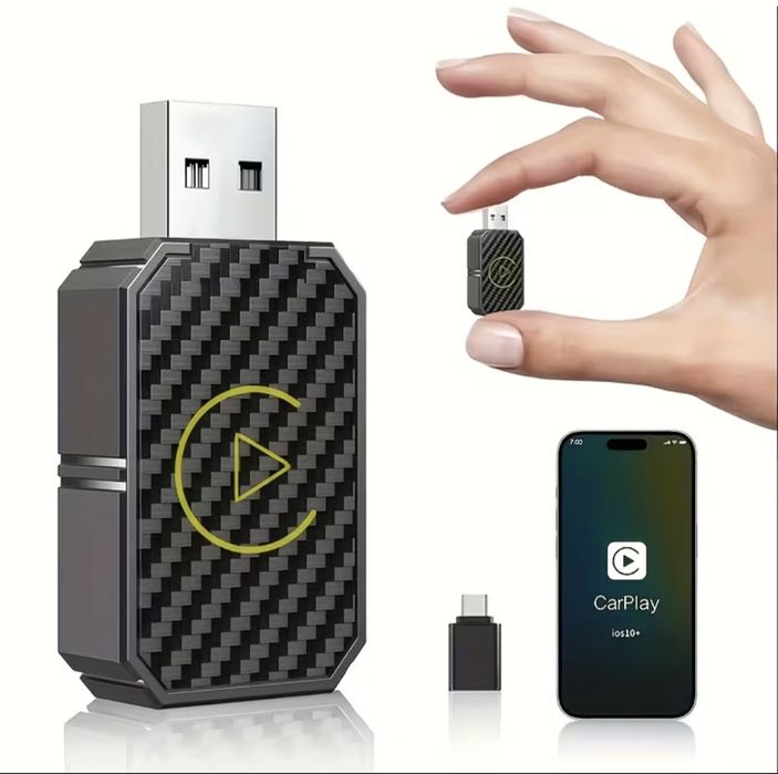 Adaptor Mini Wireless Carplay Android Auto,