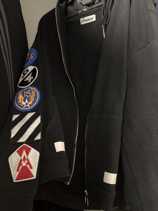 Off white zip hoodie