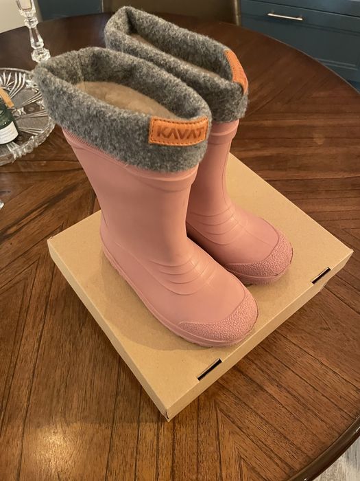 Cizme copii cauciuc cu liner lana Kavat