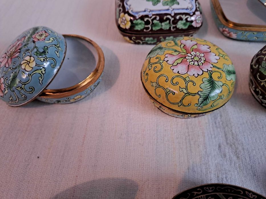 cutiuta bijuterii cloisonne