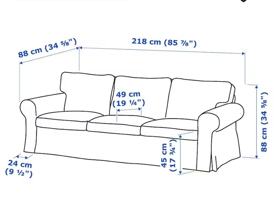 Canapea fixa 3 persoane -  IKEA