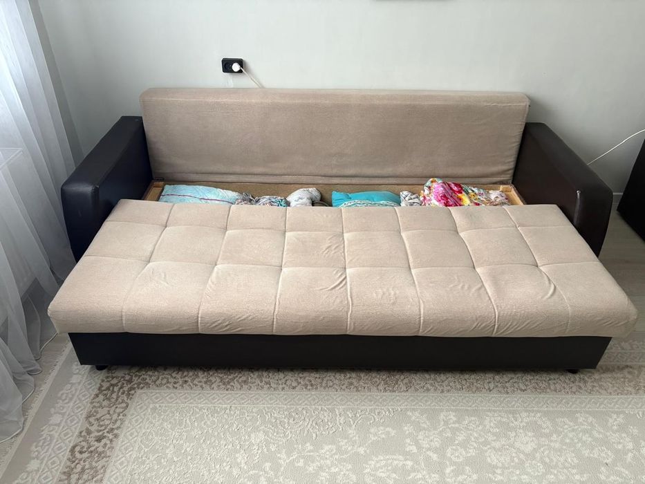 Продам диван раскладной сотсеком  ящиком
