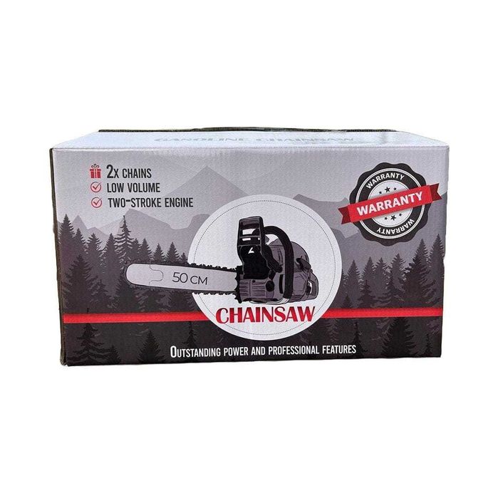 Бензинова Резачка за Дърва 72куб 4,5кс + две вериги и пила за точене