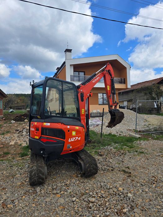 Работа със мини Багер и Самосвал с Кран