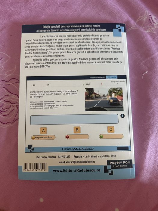 carte intrebari cat C,CE,D,DE si Tr