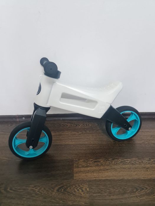 Funny Wheels Rider SuperSport 2‑în‑1 cu curea – Turcoaz