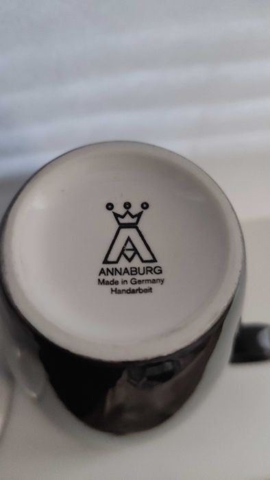 *Anna Burg*   един прекрасен порцеланов двоен сет в черно и бяло