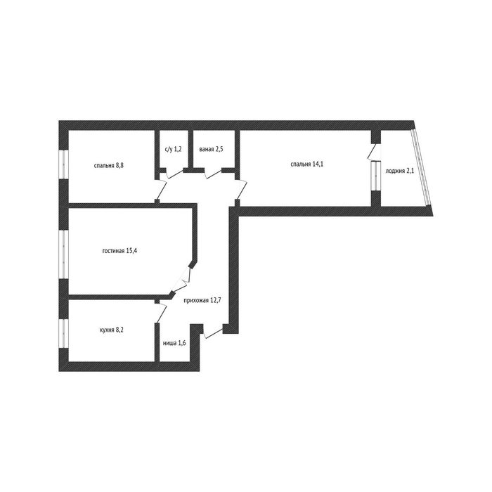 Продается  3  комн квартира Васильковский,35