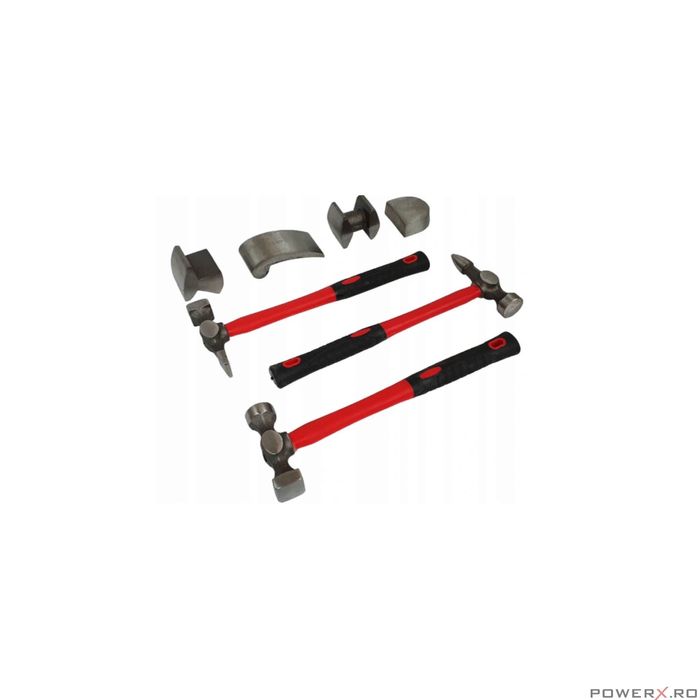 Set 7 ciocane 10-13cm Silver