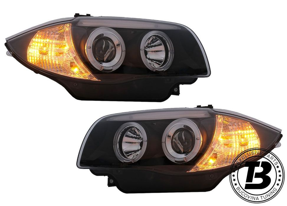 Faruri Angel Eyes compatibile cu BMW Seria 1 E81 E82 E87 E88