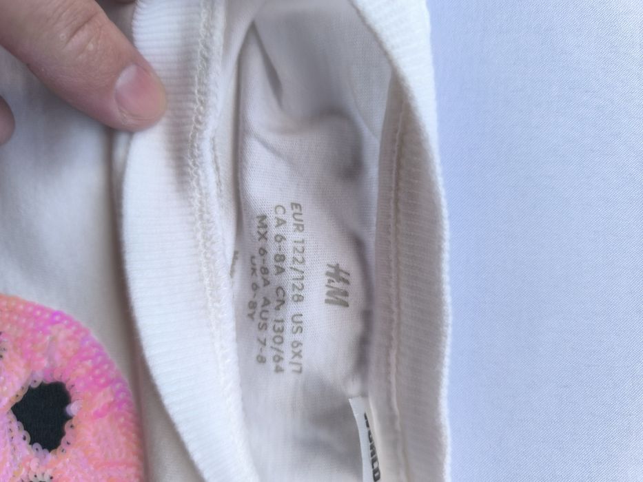 Bluză copii H&M cu paiete reversibile, mărimea 122/128