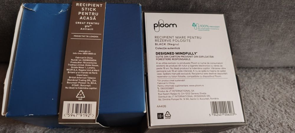 Recipiente pentru stick-uri. (Glo, Ploom)