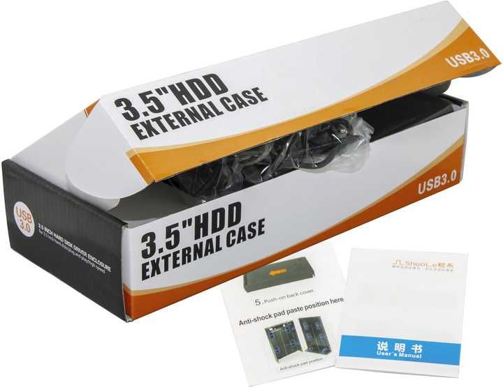 Внешний бокс 3.5 для HDD диска USB 3.0