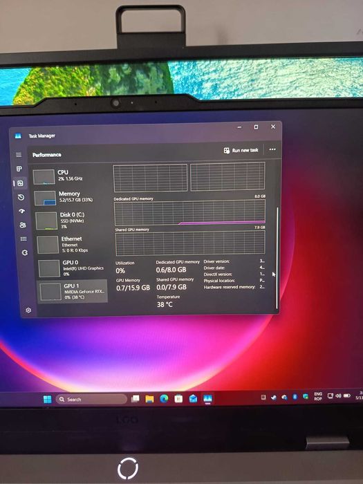 Vand Lenovo LOQ 15IRX9 I7 13650HX 16 GB RAM  RTX4060