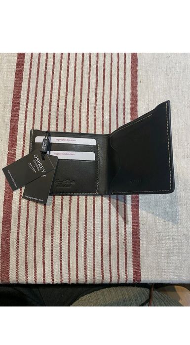 Мъжки кожен портфейл Osprey с кутия, Чисто нов