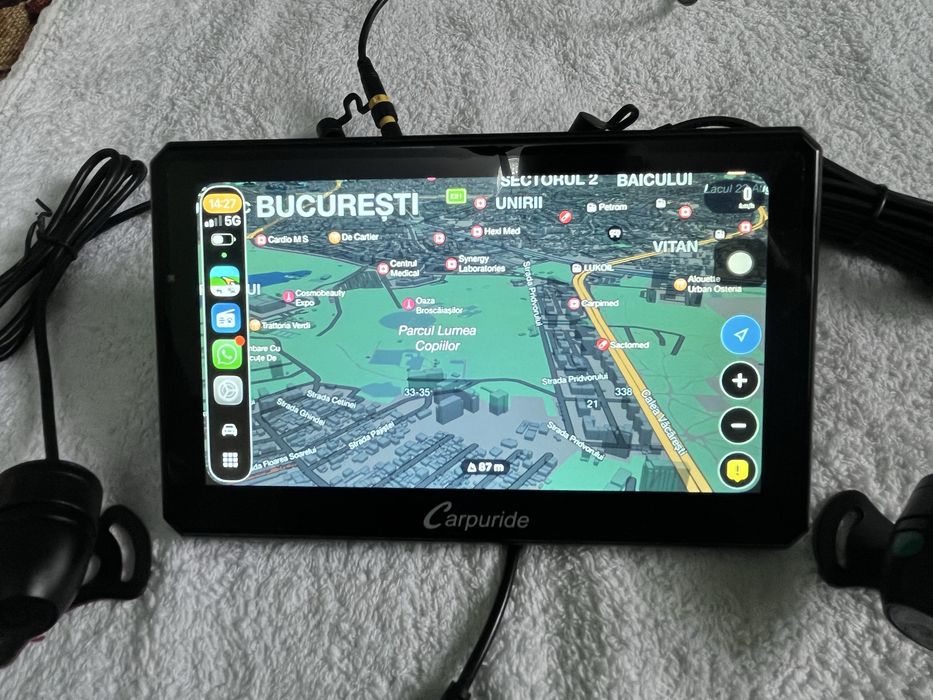 Carpuride W712D navigatie Moto-Auto CarPlay IOS/Android camere NOU
