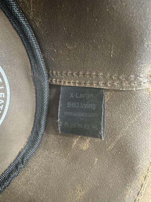 Оригинална винтидж кожена каубойска / аутбек шапка SCIPPIS. 100%