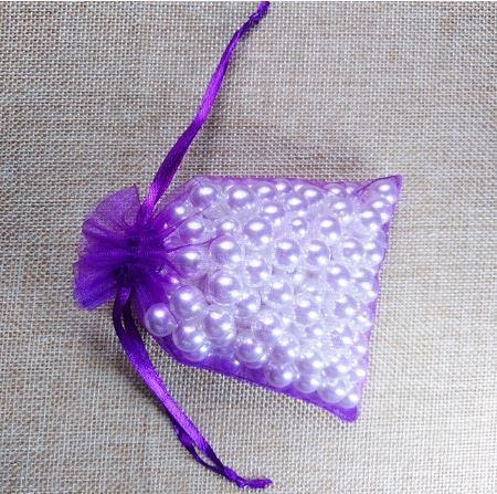 Săculeți organza dreptunghiulari 7x9cm (set 100 buc) ambalaje cadouri