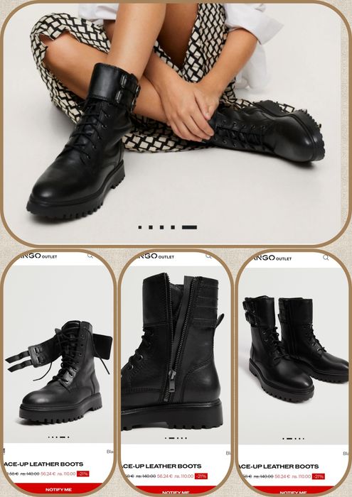 Дамски боти Манго 37 номер