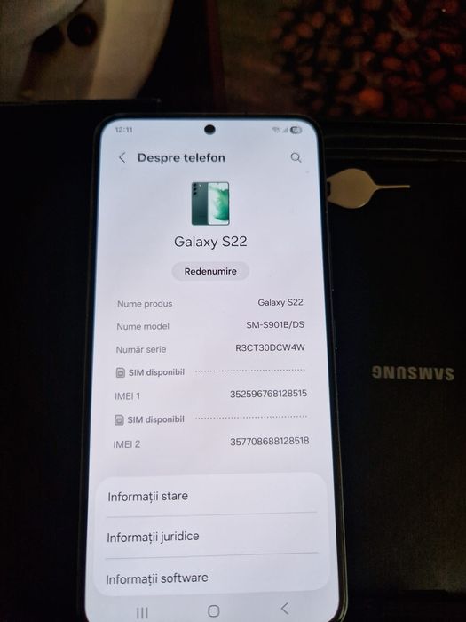 Vând telefon Samsung Galaxy S22