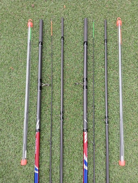 Set 2 lansete feeder Volkanic Lake Feeder 3.9m + 2 mulinete Nagitor 50