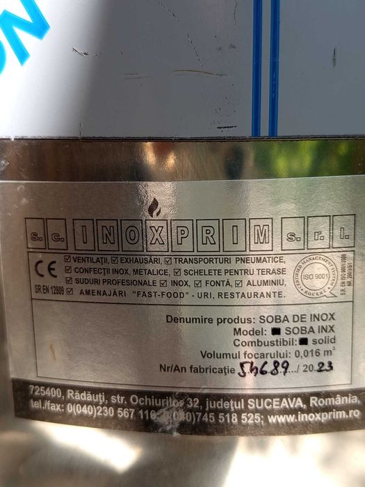 Vând boiler pe lemne - 110 litri - nou