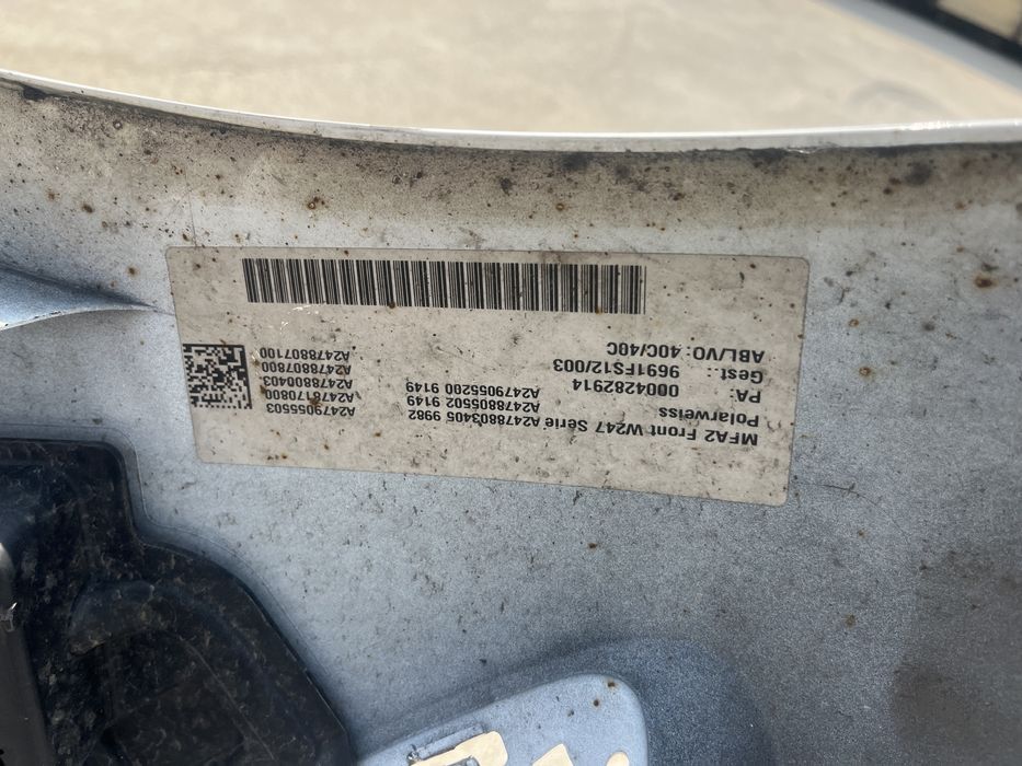 3 броя предна броня Mercedes B class W247