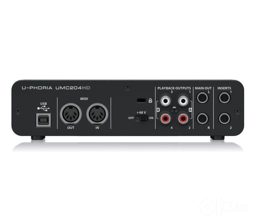 Behriger UMC204hd профессиональная звукавая карта
