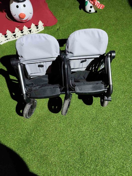 Количка за близнаци Easy Go Echo Cloudy Grey