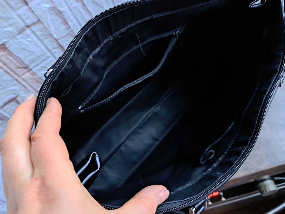 дамска чанта Chris Lancelot ,черна кожена чанта-естествена кожа