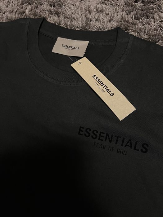 essentials basic black tee футболка